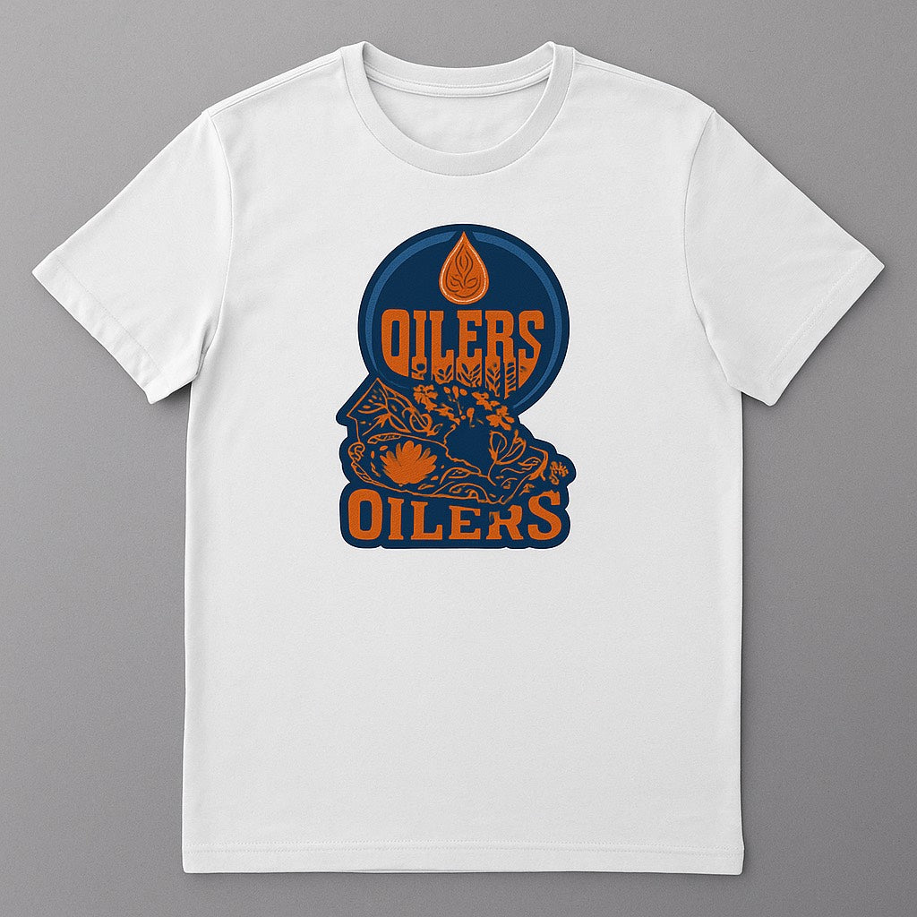 Oilers White T-shirt