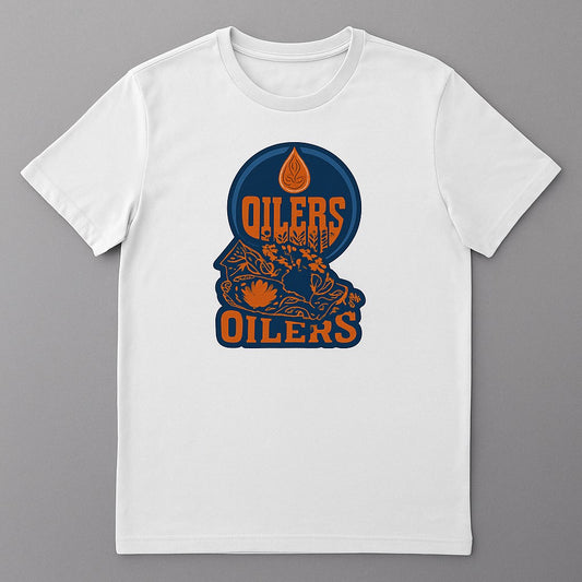Oilers White T-shirt